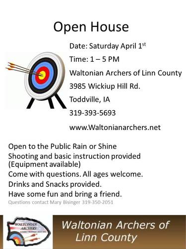 Waltonian Archers of Linn County Open House