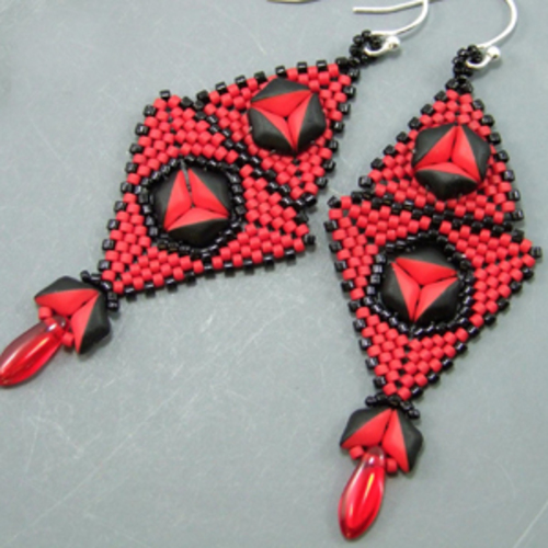 Gyrls Night Out:  Cardinal Earrings