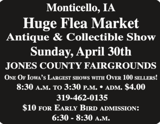 Search monticello flea market 4 30 23