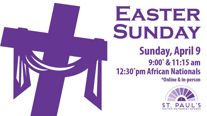 Easter Sunday at St. Paul's UMC, Cedar Rapids
