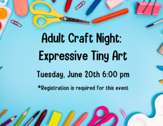 Search adult craft night expressive tiny art