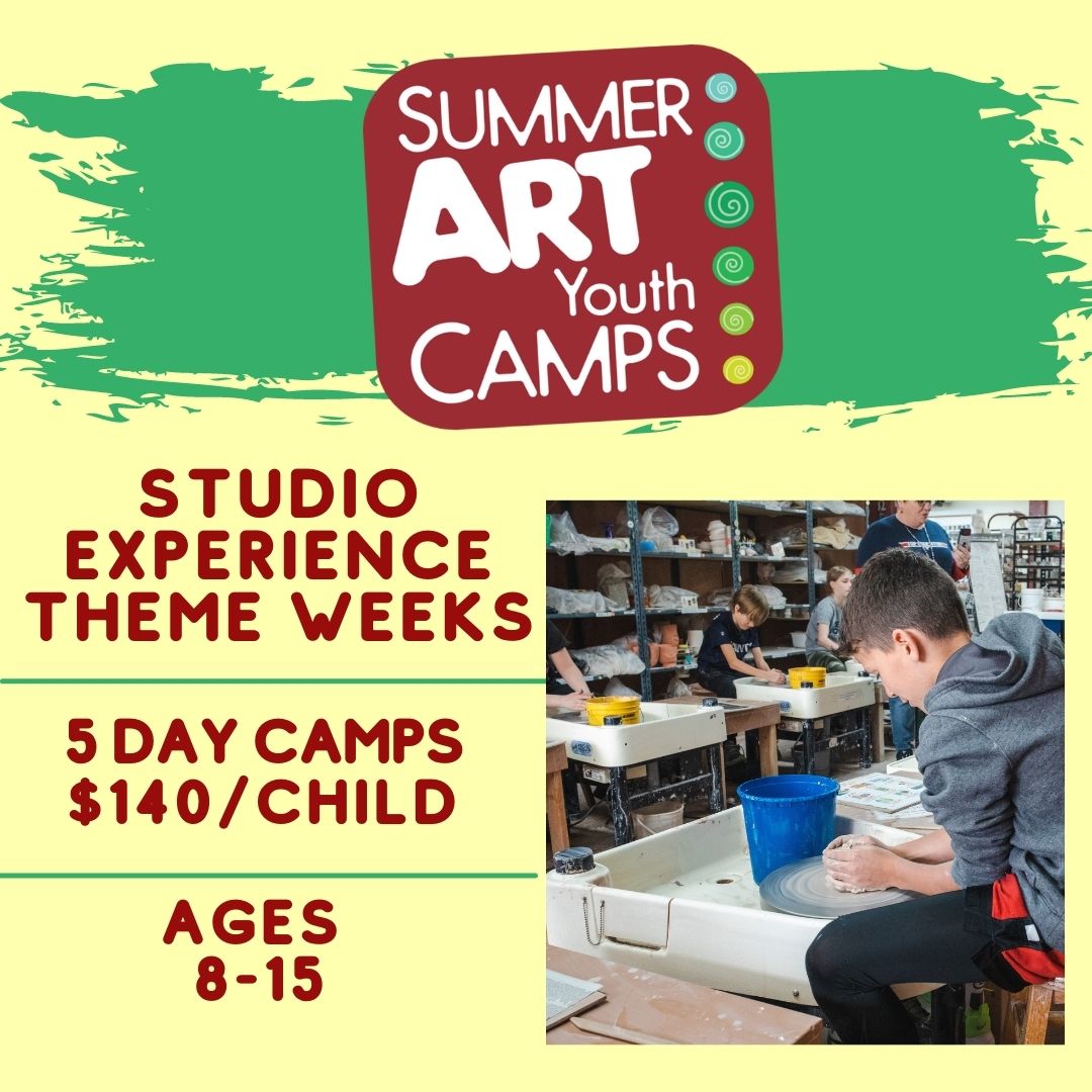 Iowa Ceramics Center & Glass Studio 5 Day Clay Summer Camp—Studio