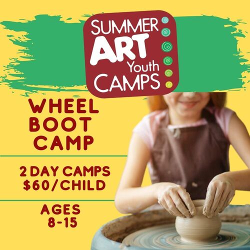 Iowa Ceramics Center & Glass Studio 2 Day Clay Summer Camp – Wheel Boot Camp  