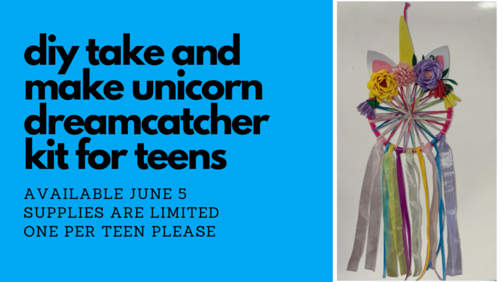 DIY Take and Make Unicorn Dreamcatcher Craft Kit for Teens