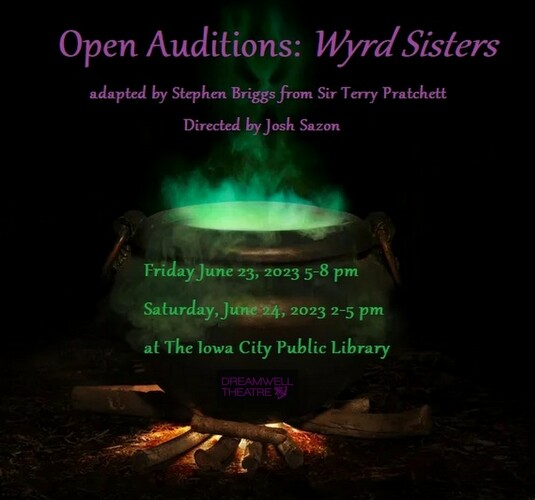 Open Auditions: "Wyrd Sisters" for Dreamwell Theatre