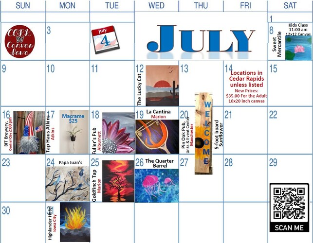July 17 - Textile TapHaus -Macrame With Spider Plant- Cork N Canvas Iowa