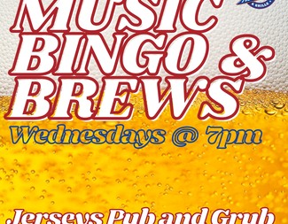 Music Bingo @ Jerseys Pub and Grub with Think & Drink Entertainment (Wednesdays @ 7pm)