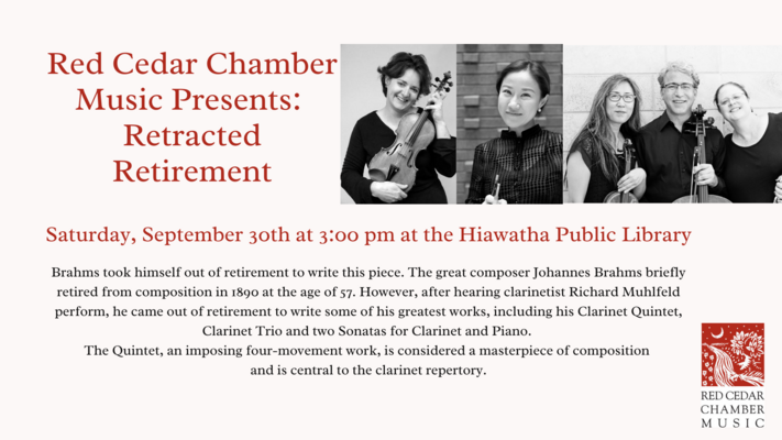Red Cedar Chamber Music Presents: Retracted Retirement