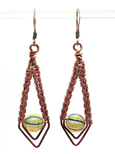 Chevron Drop Earrings