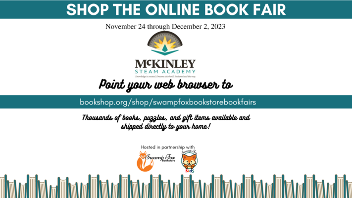 McKinley Steam Academy + Swamp Fox Bookstore Virtual Book Fair