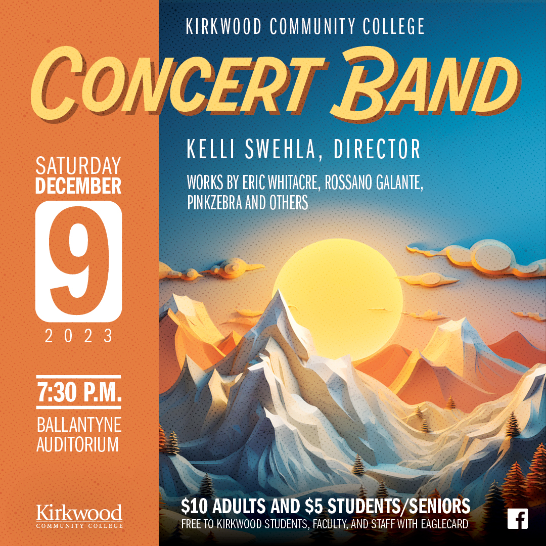 Kirkwood Community College Concert Band Performance Hoopla