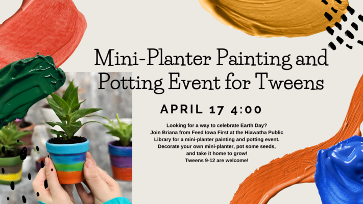 Mini-Planter Painting and Potting Event for Tweens