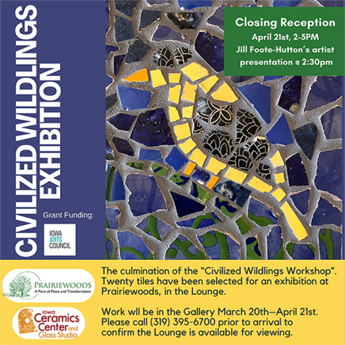 Civilized Wildlings Reception & Artist Talk at Prairiewoods (in person)