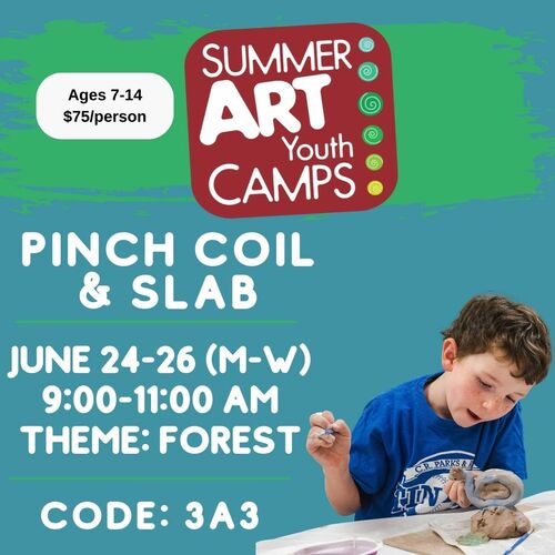 3 Day Clay Summer Camp–Pinch Coil & Slab