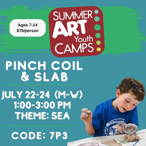 3 Day Clay Summer Camp–Pinch Coil & Slab