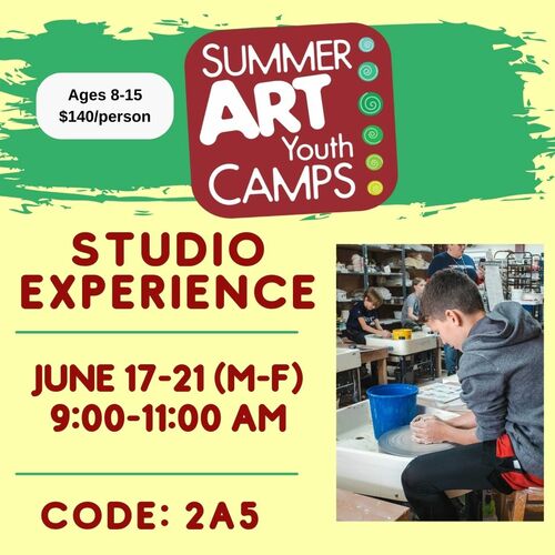 5 Day Clay Summer Camp—Studio Experience