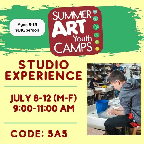 5 Day Clay Summer Camp—Studio Experience