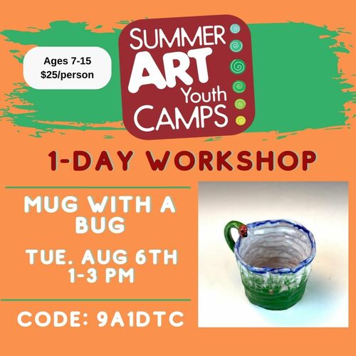 Clay Workshop Mug with a Bug 