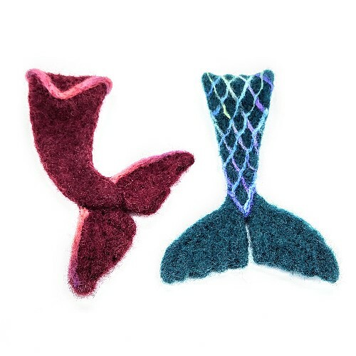 Felting with Victor:  Mermaid's Tail Pendant