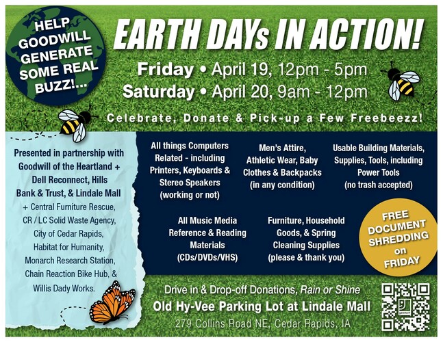 Goodwill of the Heartland's Earth Day(s) in Action!