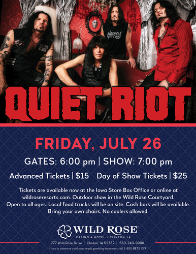 Quiet Riot at Wild Rose Clinton