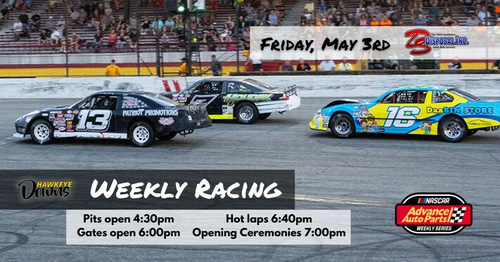 NASCAR Weekly Racing at Hawkeye Downs