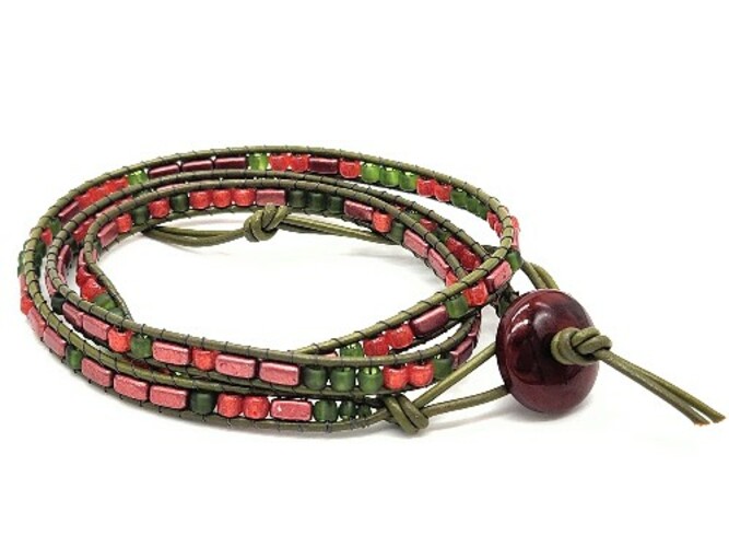 Morse Code Wrap Bracelet