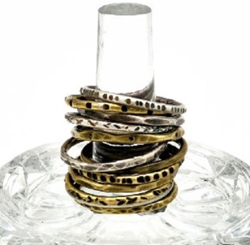 Stacked Textured Rings