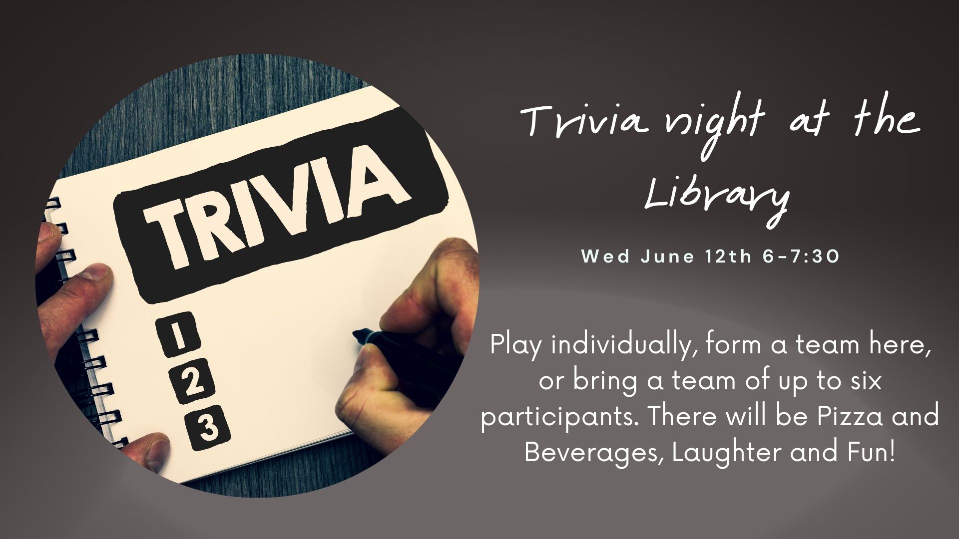 Trivia Library Event Trivia night at the Library | Hoopla