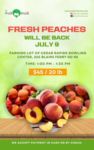 The Fruit Truck SD: Bringing Fresh Peaches to You!
