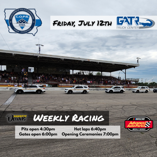 NASCAR Weekly Racing at Hawkeye Downs