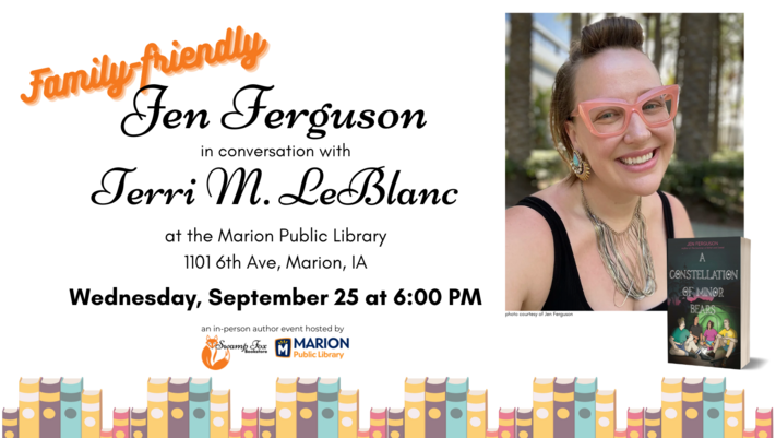 Author Event: Jen Ferguson in conversation with Terri M. LeBlanc