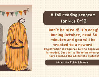 Carve Some Time for Reading: A Fall Reading Program for Kids 0-12