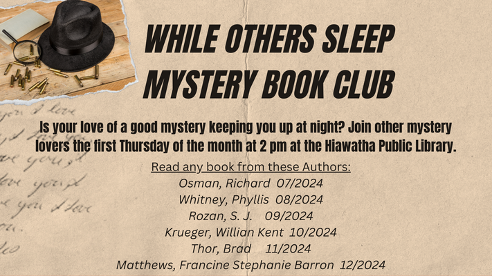 While Others Sleep Mystery Book Club