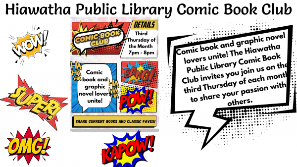 Hiawatha Public Library Comic Book Club | Hoopla