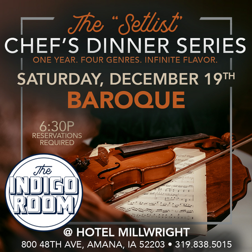 The Setlist Chef's Dinner Series Baroque