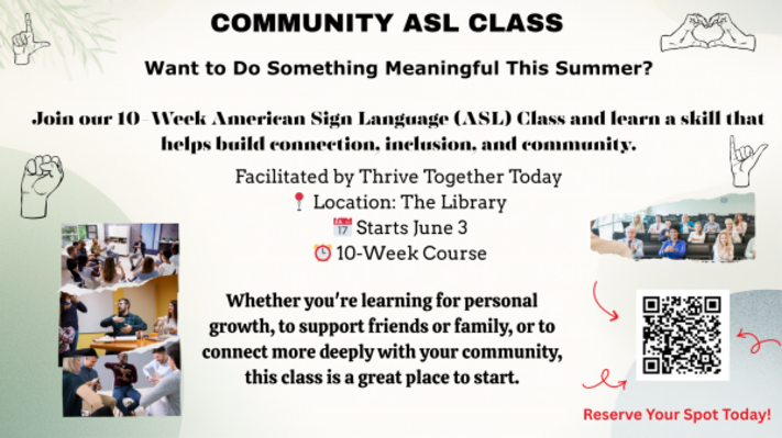 COMMUNITY ASL CLASS | Hoopla