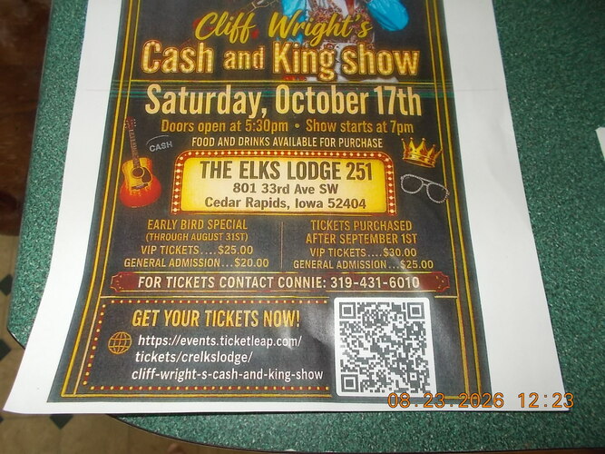 Johnny Cash and Elvis tribute show with Cliff Wright from Nashville, Tennessee