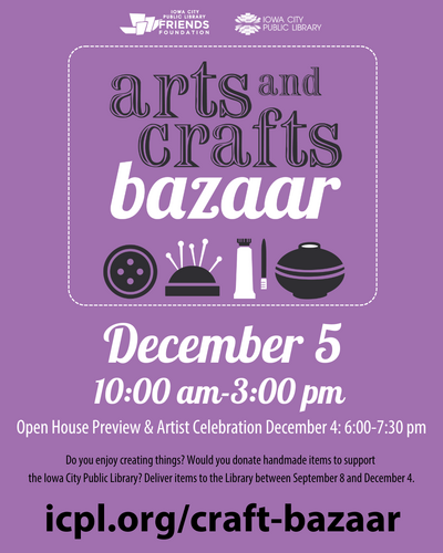 The ICPL Arts & Crafts Bazaar Open House