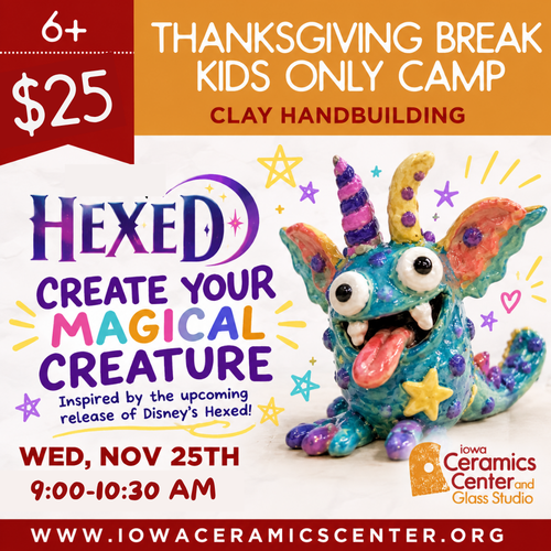 Thanksgiving Break Kids Camp: Hexed, create your own Magical Creature November 25th at 9am