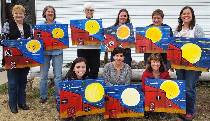 Nov 2 - Zeppelins - Big Red Barn - Cork N Canvas Iowa