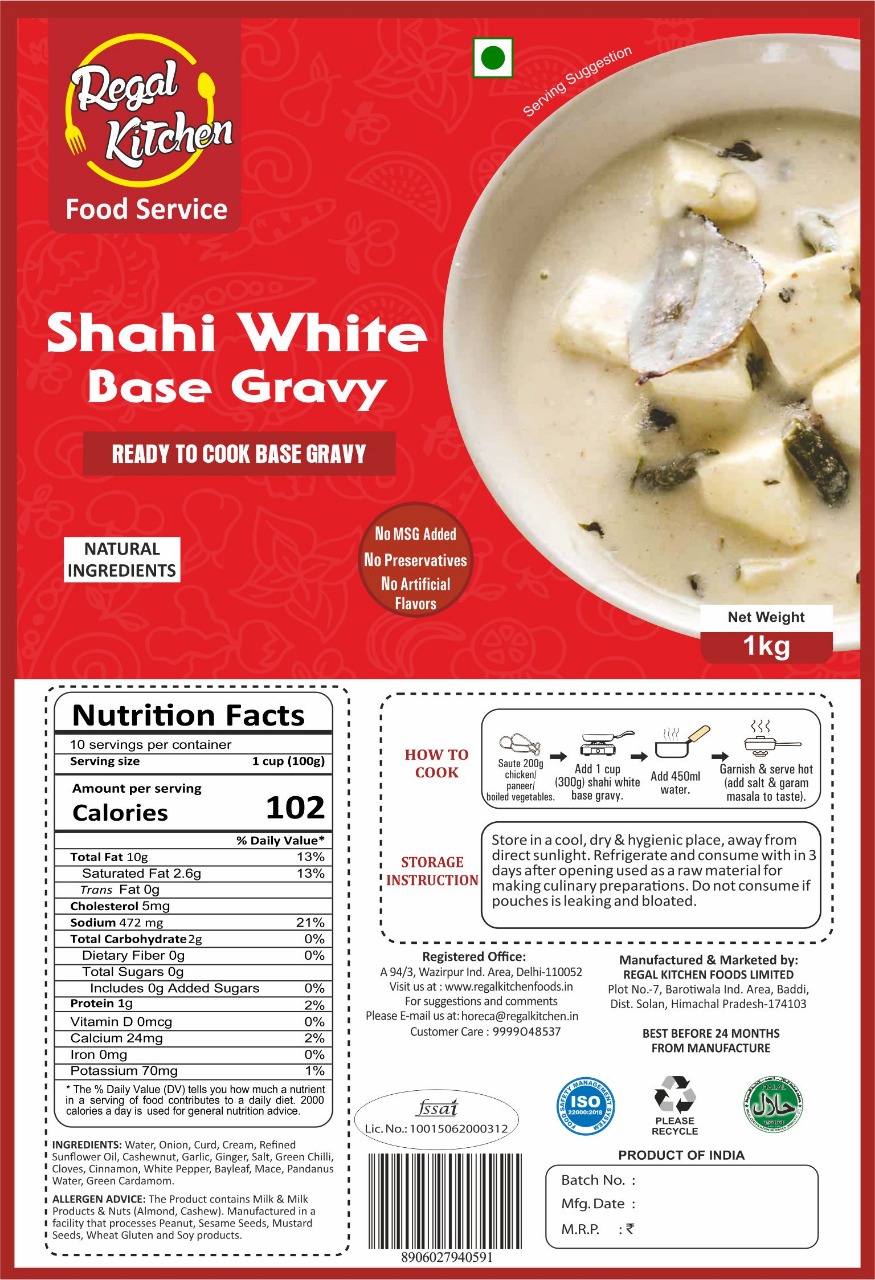Shahi White Base Gravy