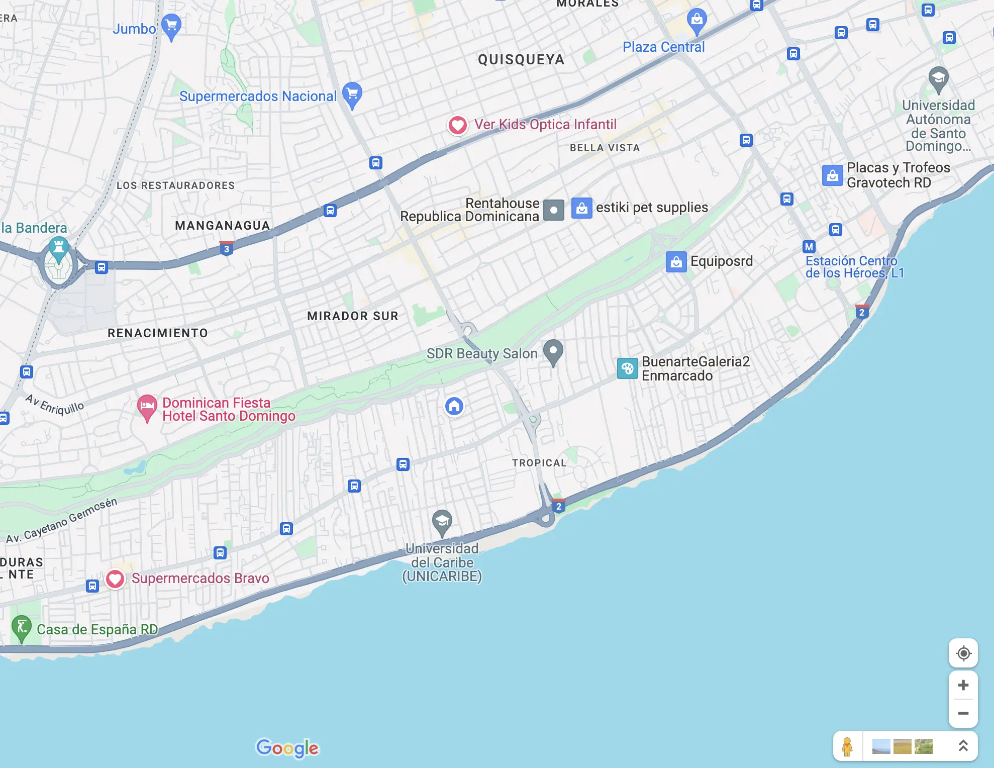 Virtual map