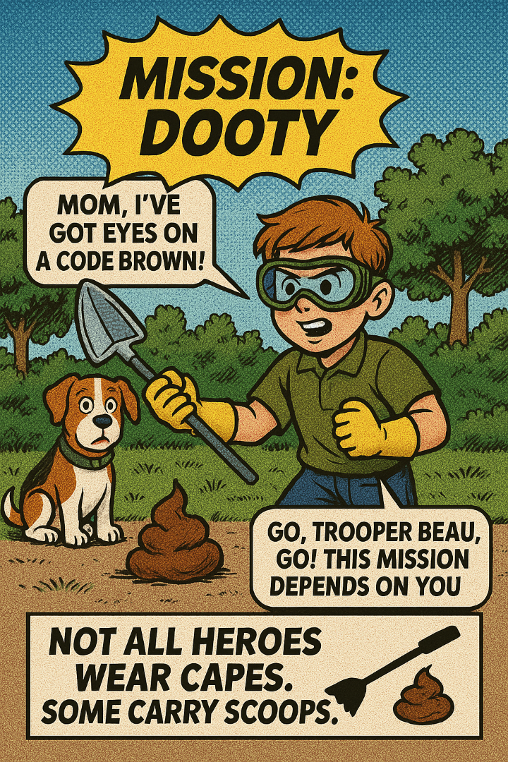 Mission Dooty comic style image