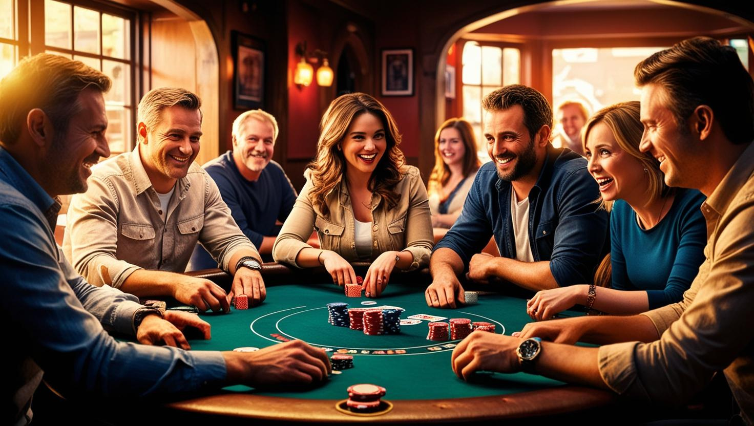 Weekly poker tournament with players enjoying a friendly game