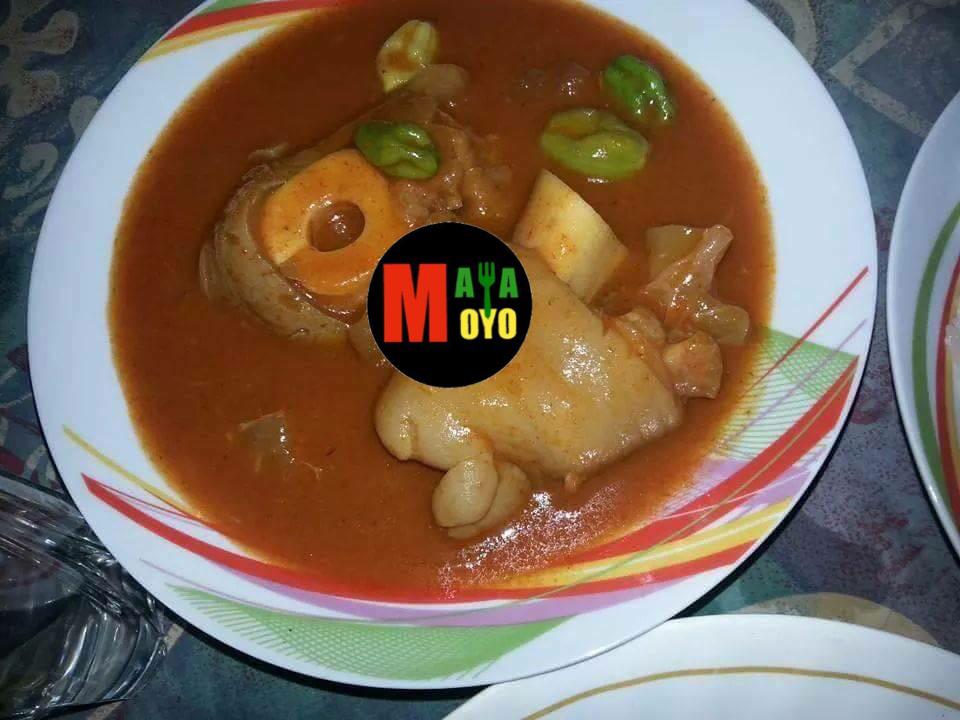 Rich African stew with meat