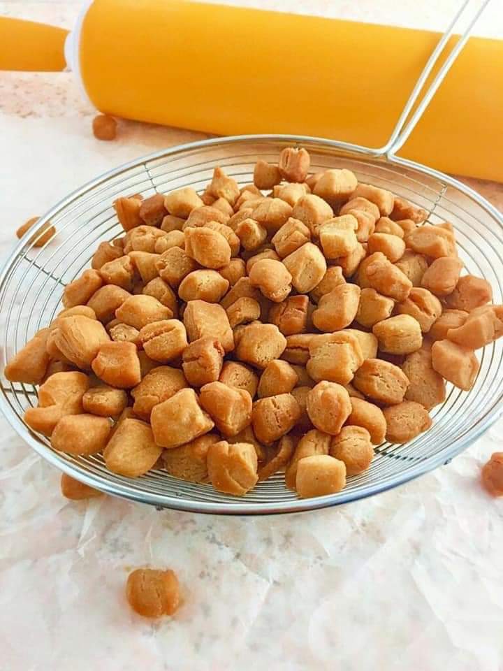 Bowl of chin chin snacks