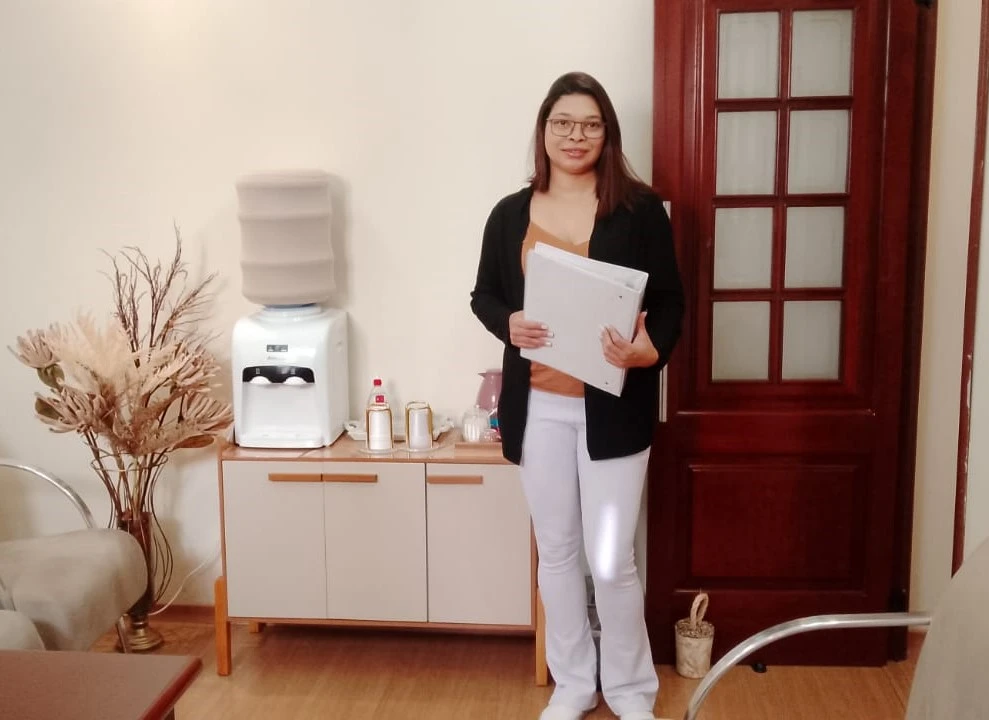 Foto de Leia Pires de Carvalho, recepcionista na ClínCare