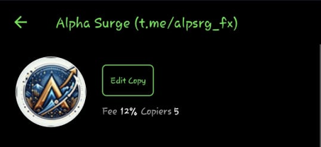 Example of Alpha Surge (t.me/alpsrg_fx) strategy in IC Social