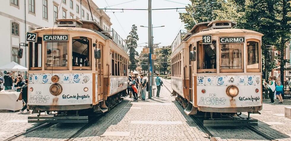 Passeio de Bondinho - eléctrico- em Porto-Portugal